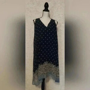Cato Blue "Bandana" Design Dress Size XL